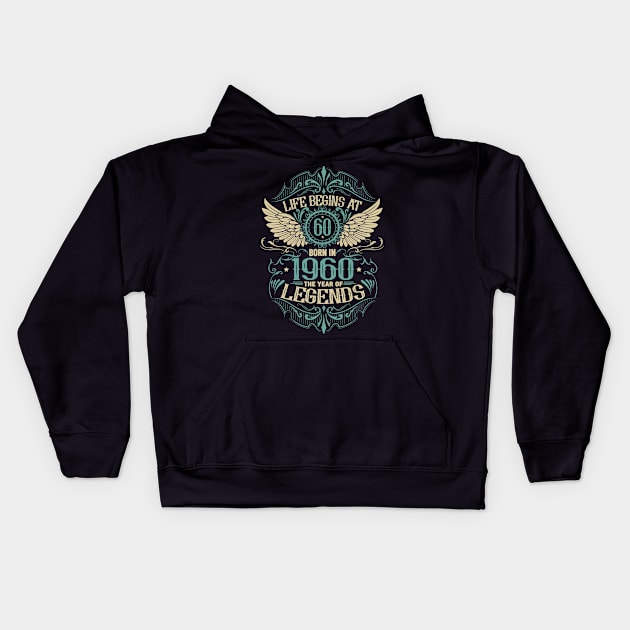 60th birthday gift idea Legend Kids Hoodie by HBfunshirts